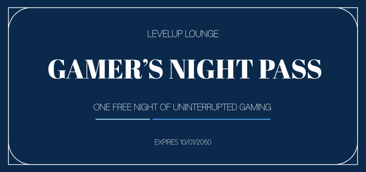 Free Simple Gaming Night Coupon Template to Edit Online