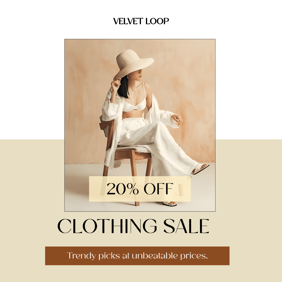 Free Clothing Sale Instagram Post Template