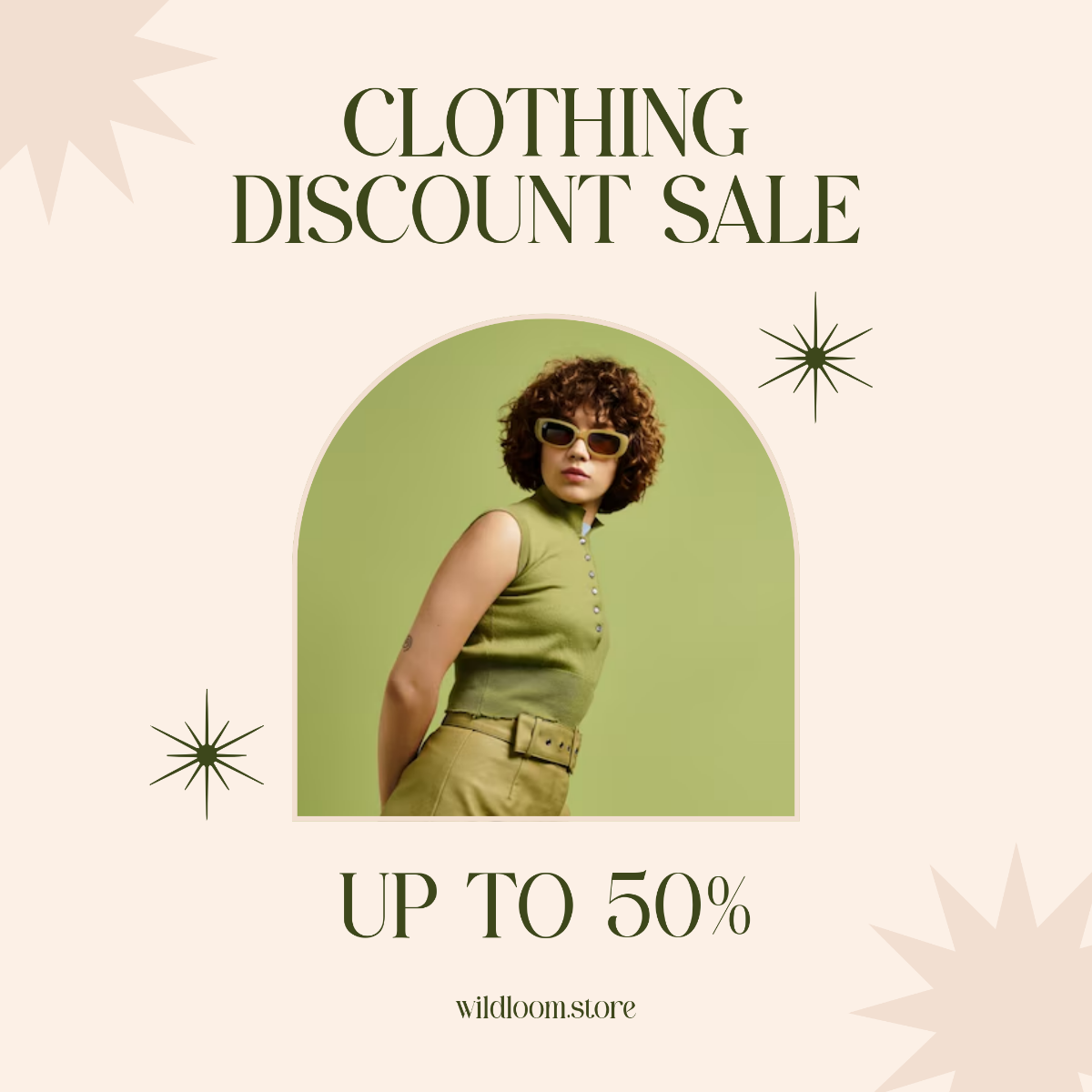 Free Creative Clothing Discount Sale Instagram Post Template