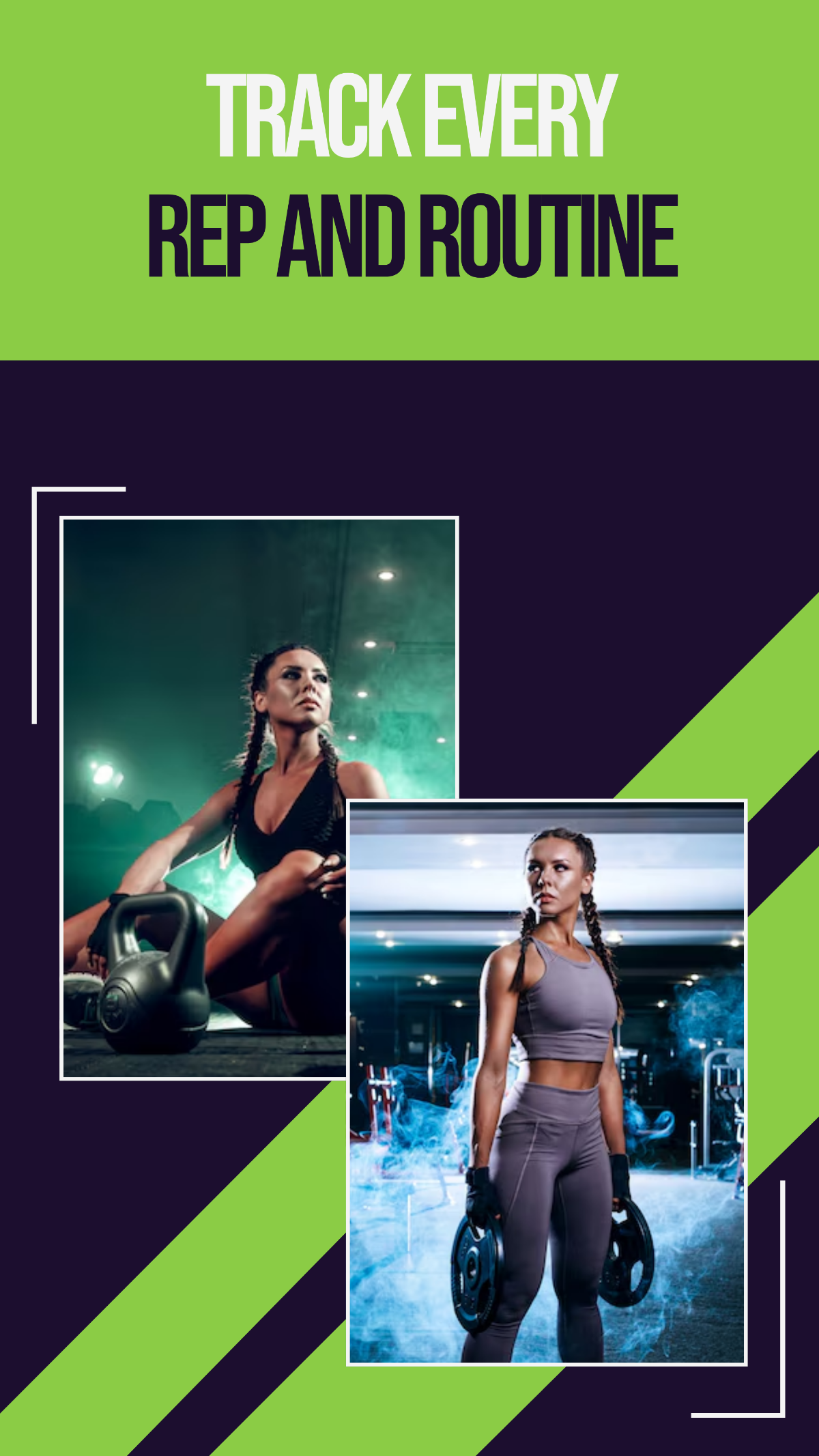 Free 3 Page Fitness App Instagram Story Template