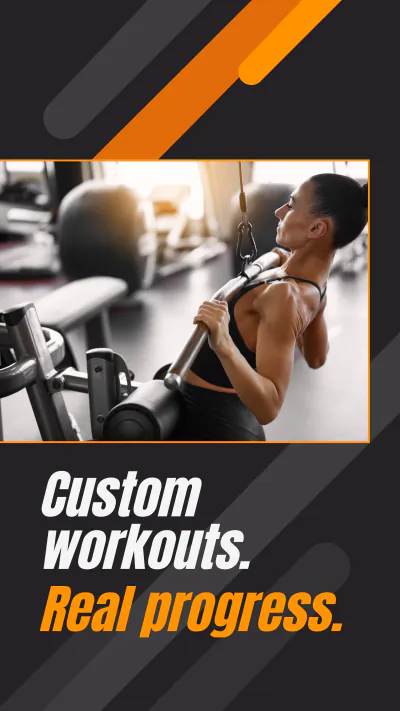 Free Personal Fitness App Instagram Story Template to Edit Online