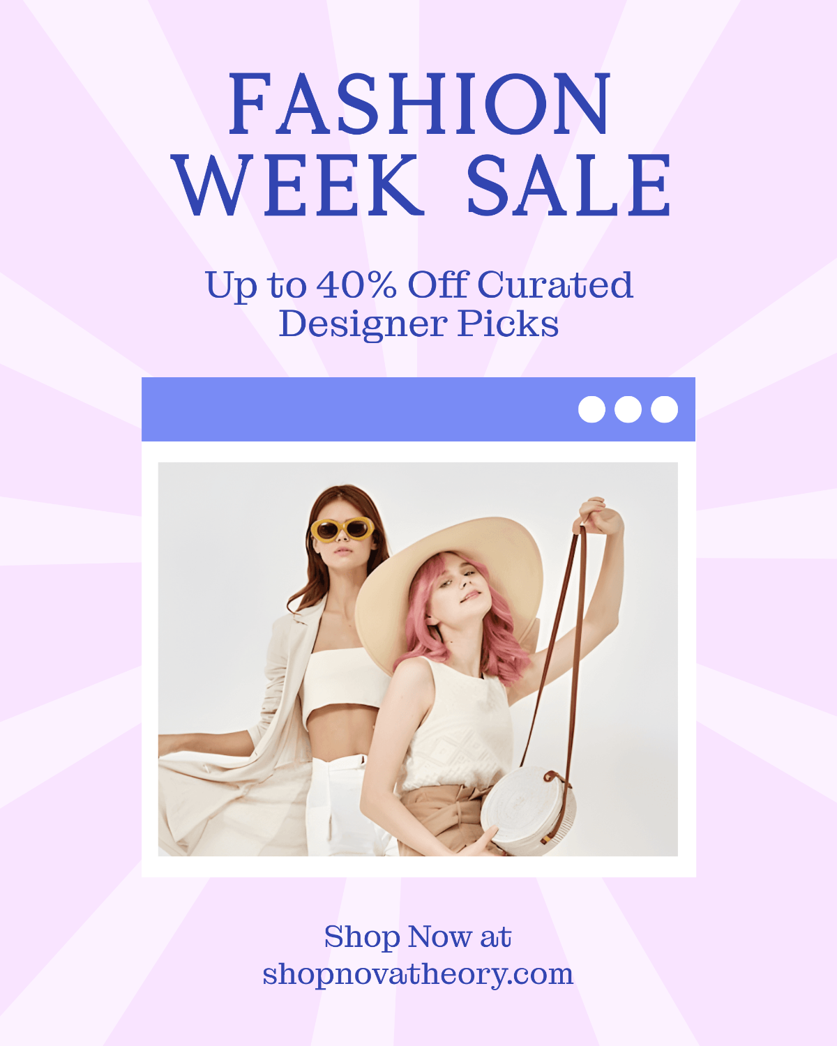 Free Modern Fashion Week Sale Social Media Template