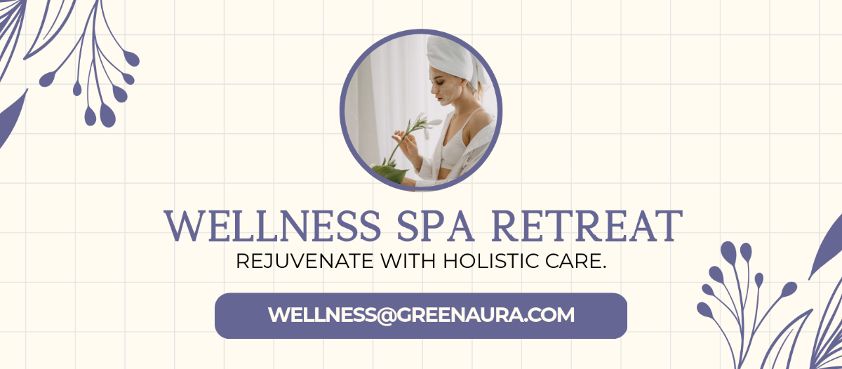 Free Wellness Spa Facebook Cover Template to Edit Online