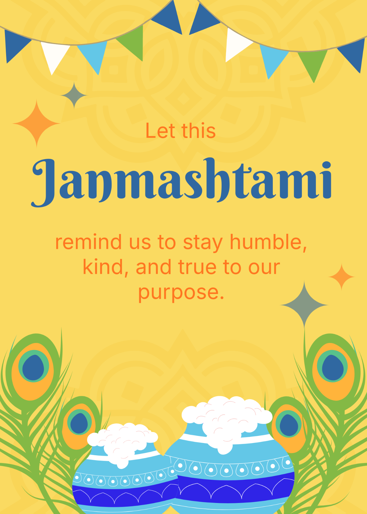 Free Janmashtami Message Template