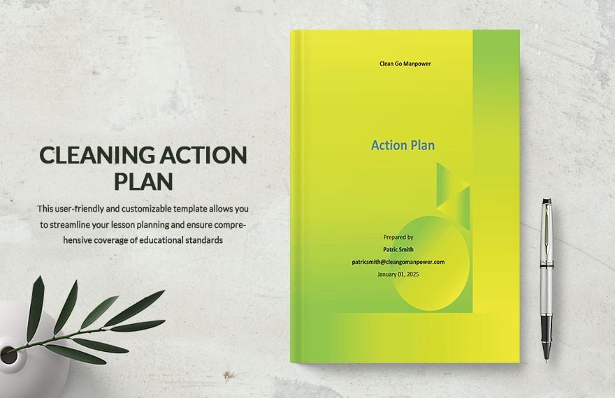 Cleaning Action Plan Template