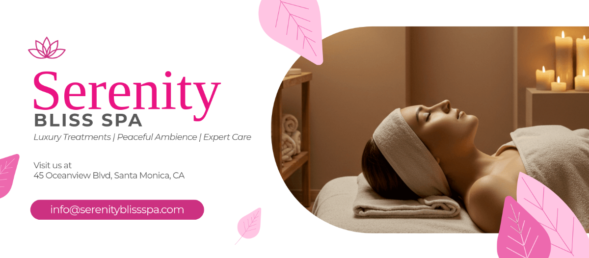 Free Spa Facebook Cover Template to Edit Online