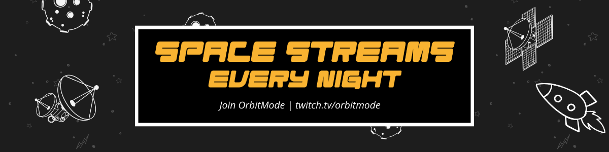 Free Space Twitch Banner Template