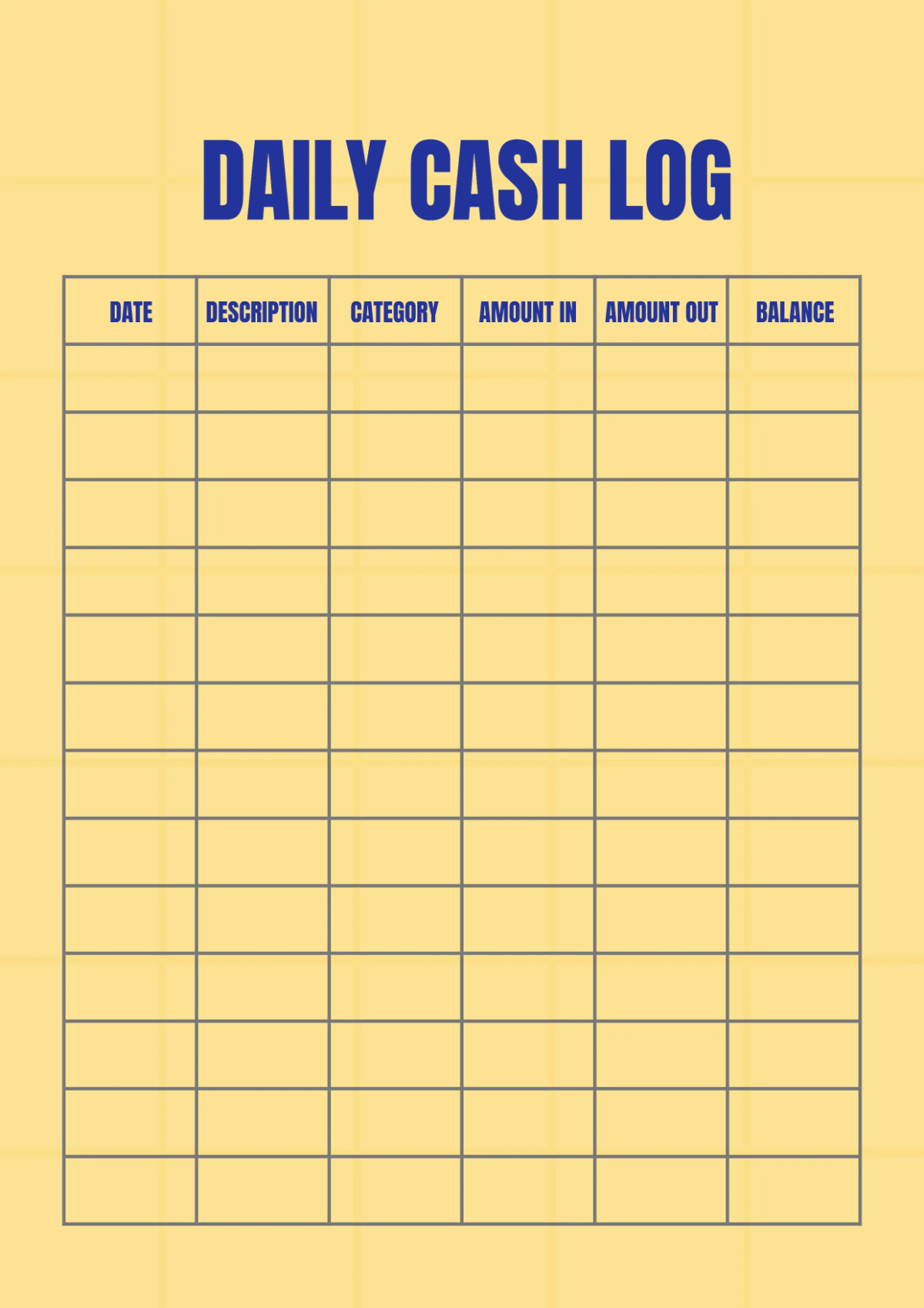 Free Cash Workbook Template to Edit Online