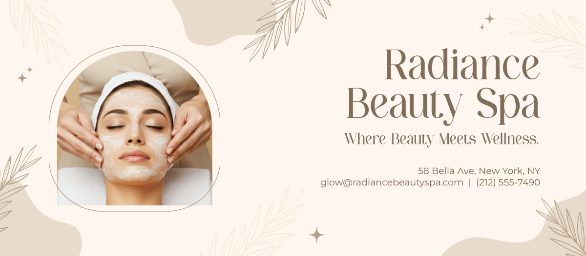 Free Beauty Spa Facebook Cover Template to Edit Online