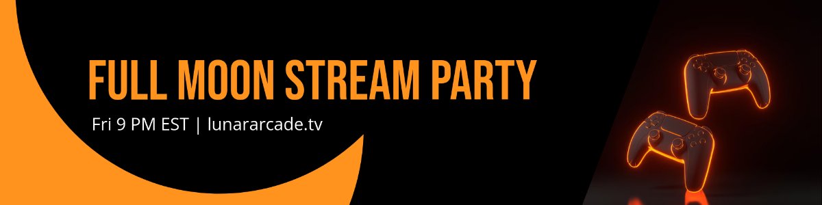Free Full Moon Twitch Banner Template