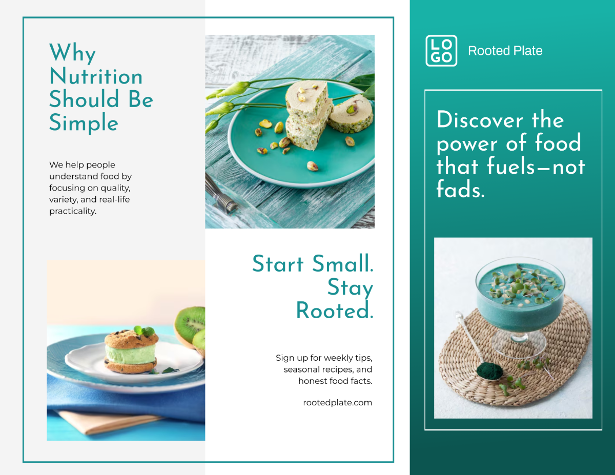Free Food Nutrition Brochure Template
