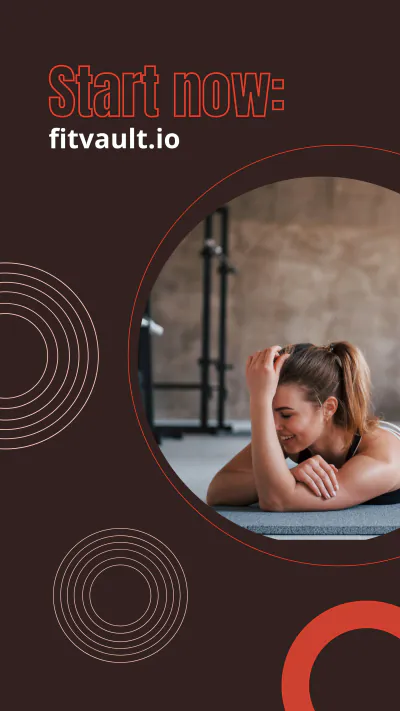 Free Fitness Program App Instagram Story Template to Edit Online