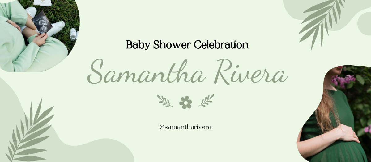 Free Baby Shower Celebration Facebook Cover Template to Edit Online