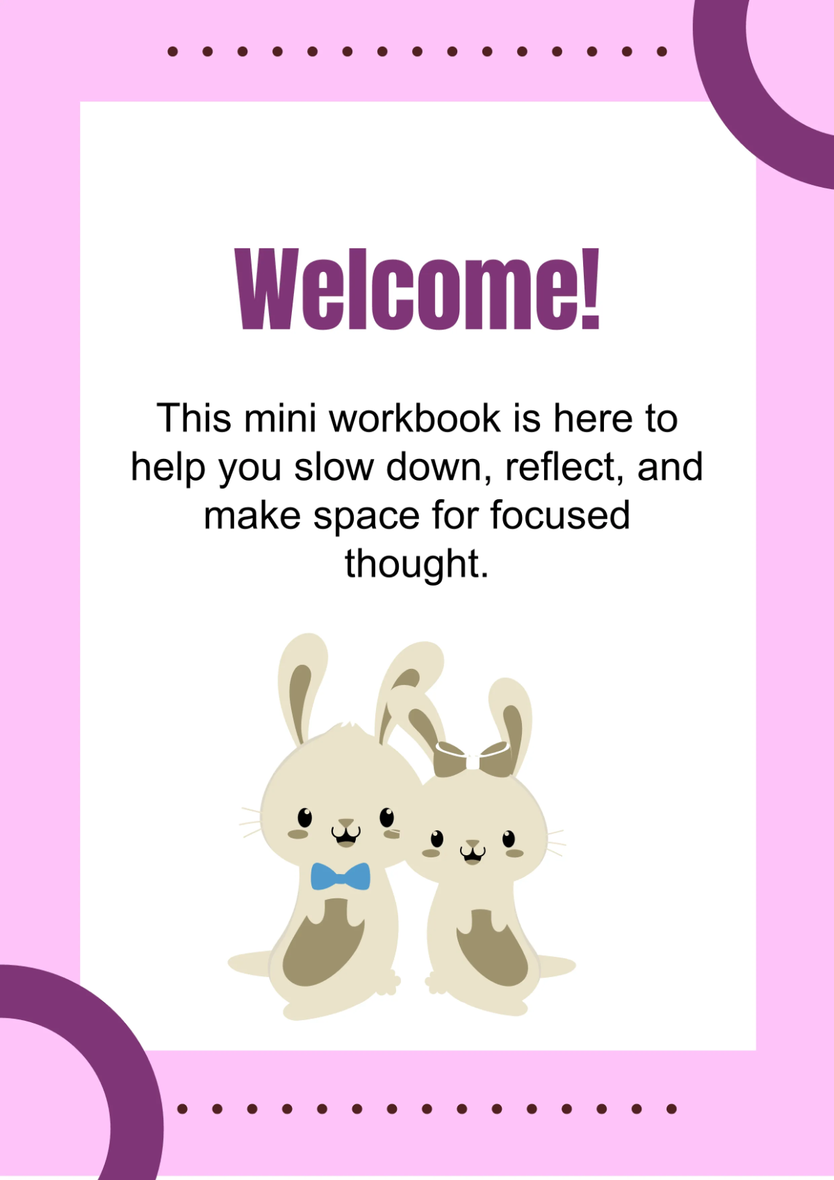 Free Mini Workbook Design Template to Edit Online