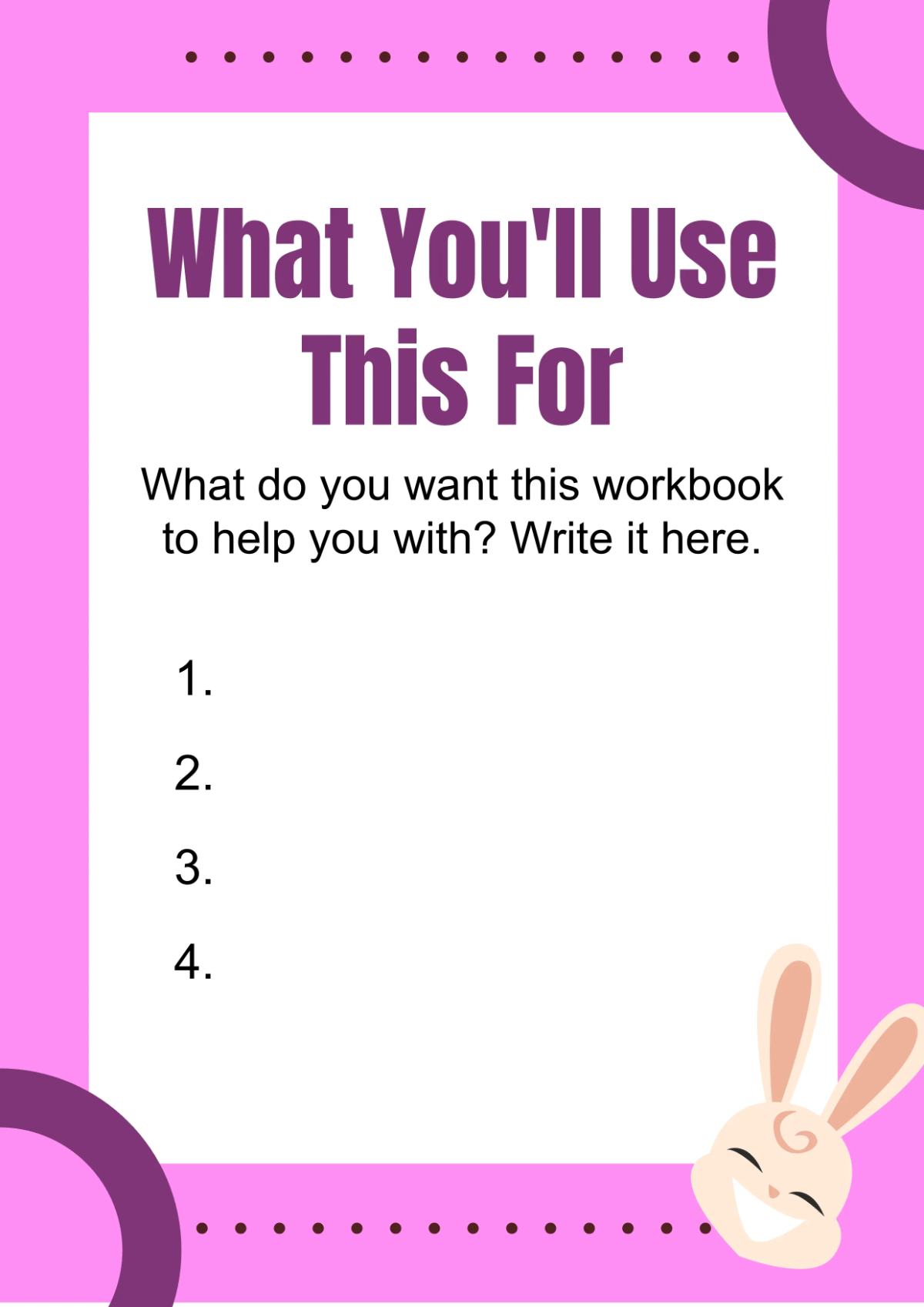 Free Mini Workbook Design Template to Edit Online