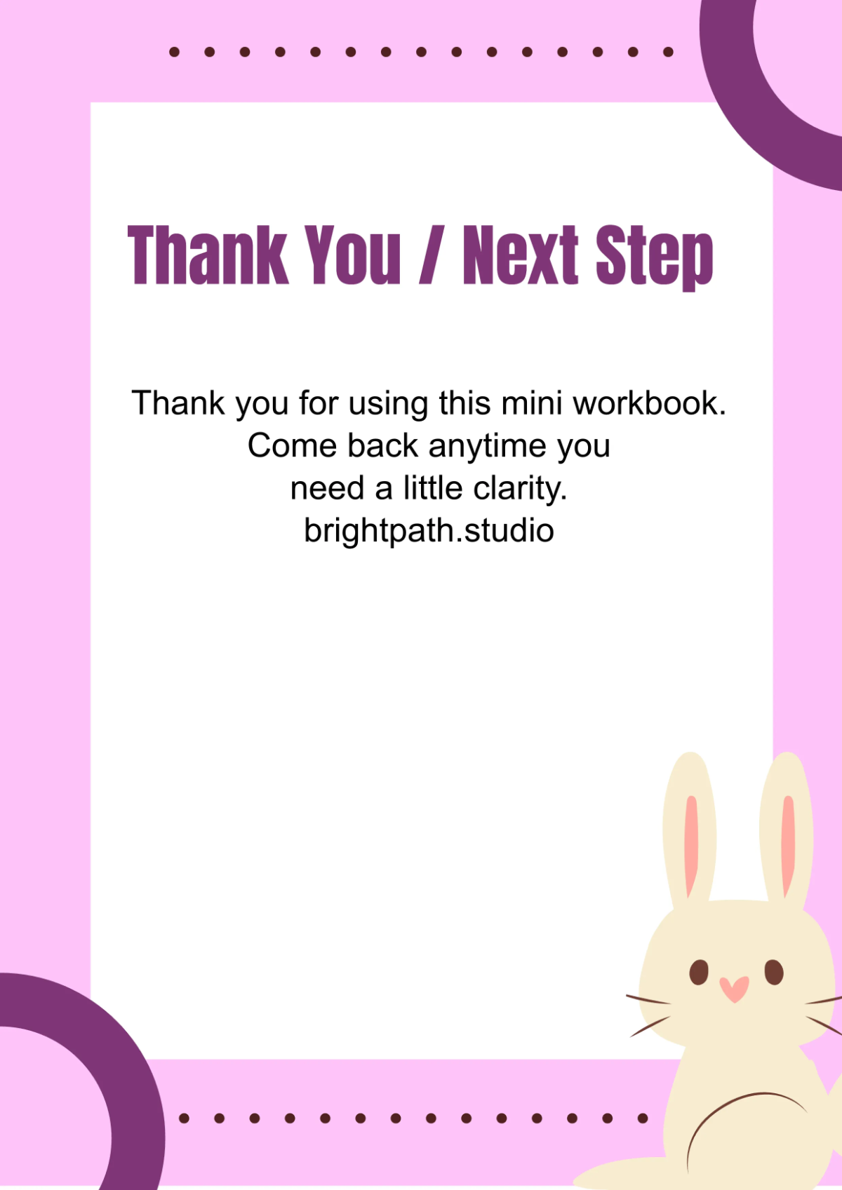 Free Mini Workbook Design Template to Edit Online