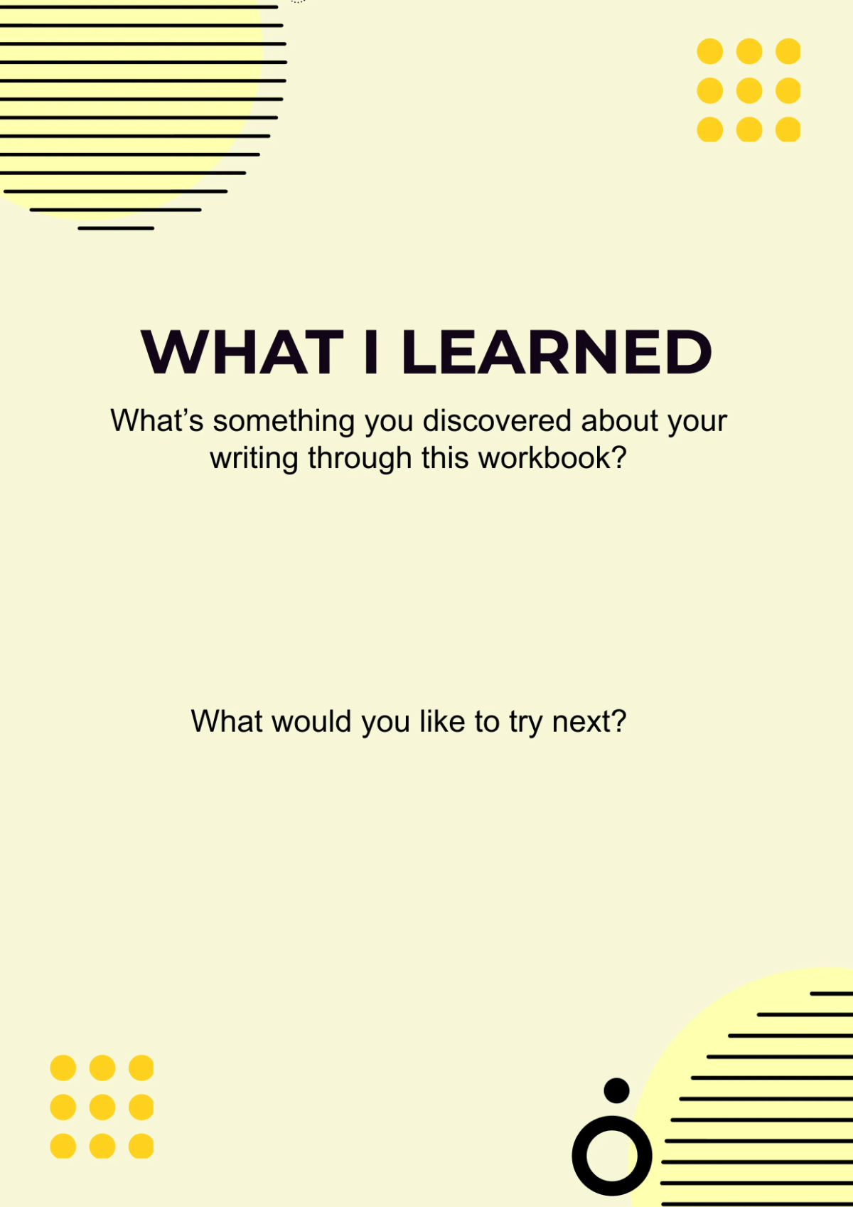 Free Modern Writing Workbook Template to Edit Online