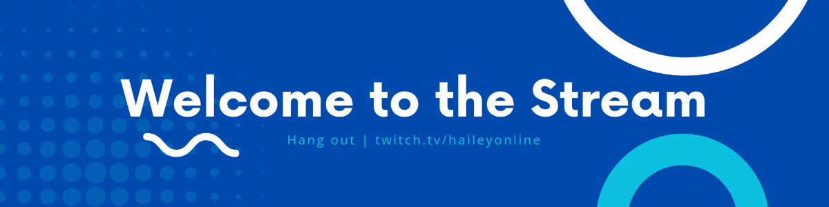 Free Twitch Welcome Banner Template to Edit Online