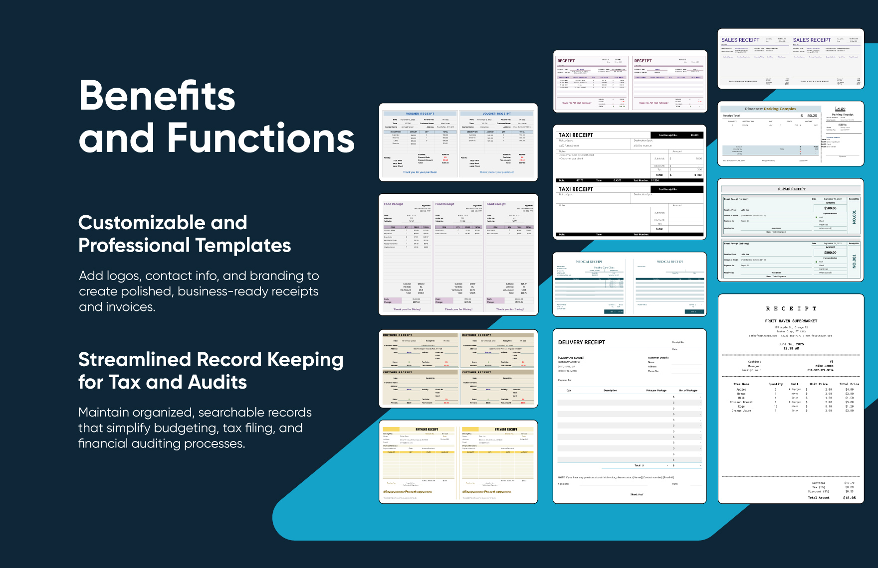 20+ Receipt Vault Pro Template Bundle