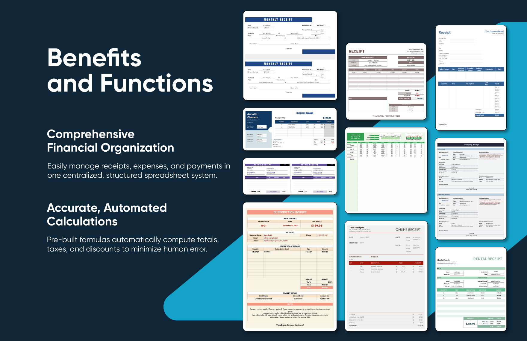 20+ Receipt Vault Pro Template Bundle