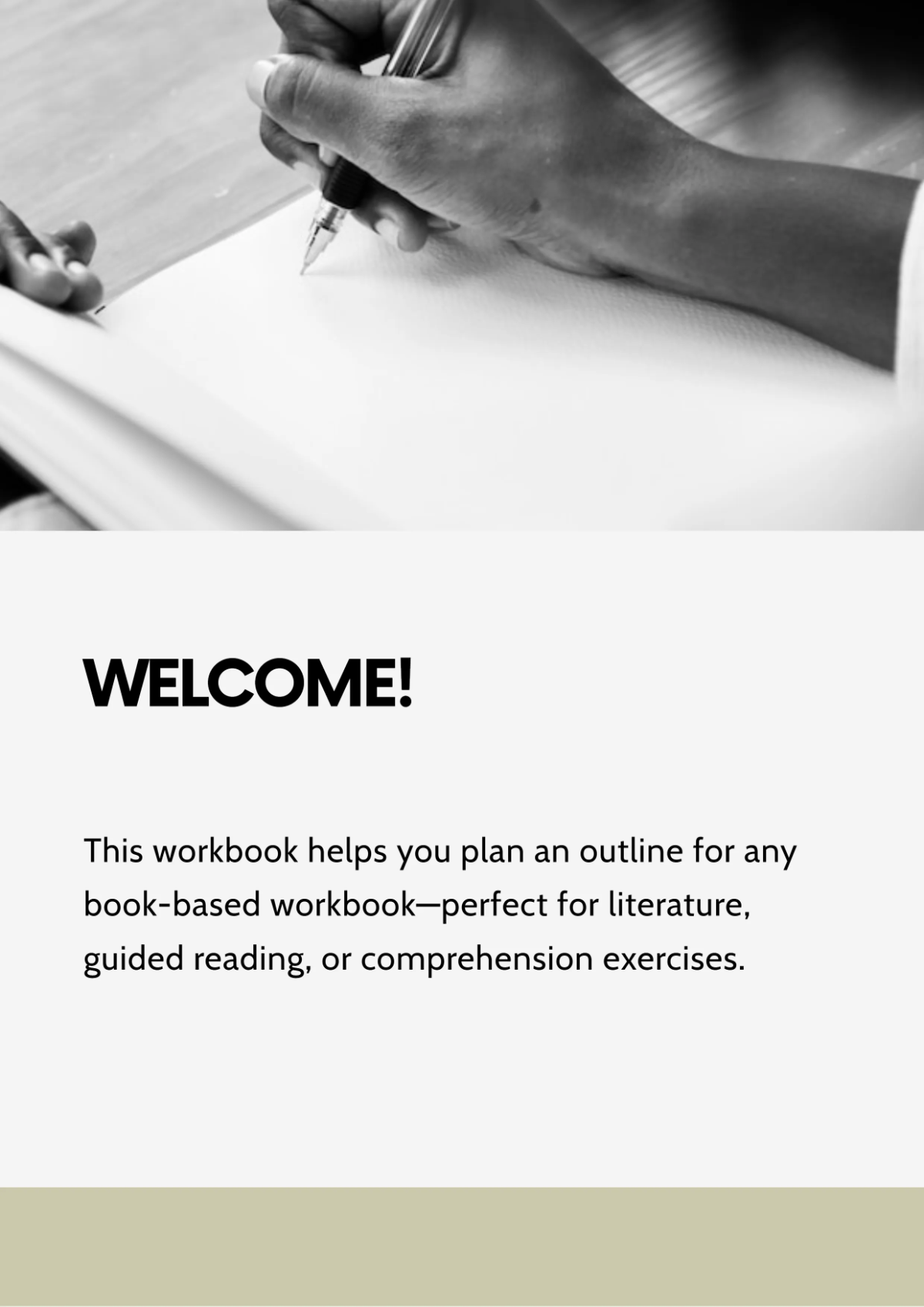 Free Workbook Outline Template to Edit Online