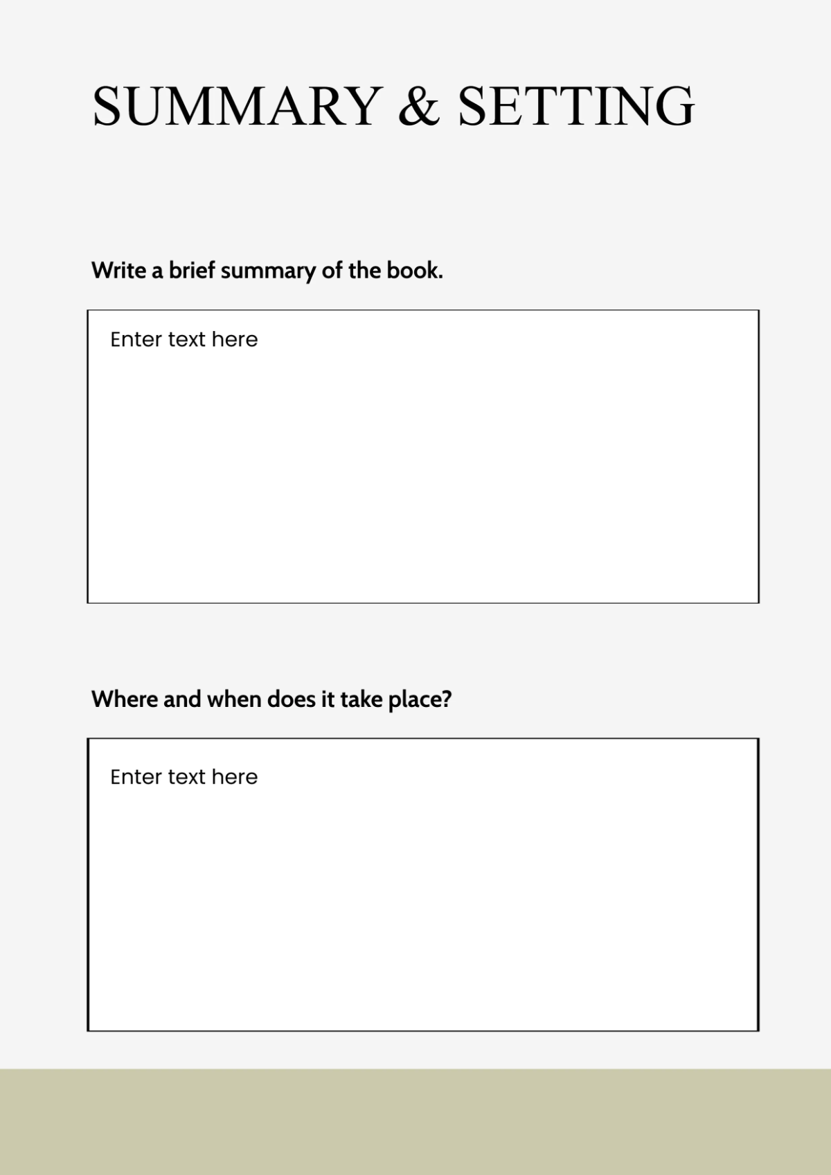 Free Workbook Outline Template to Edit Online