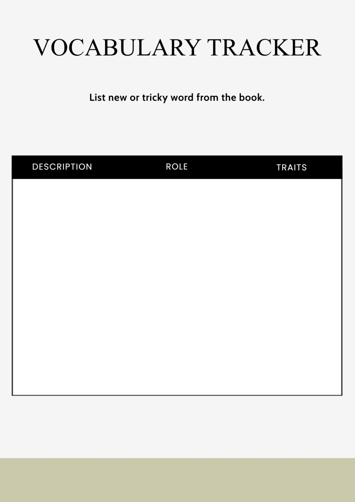 Free Workbook Outline Template to Edit Online