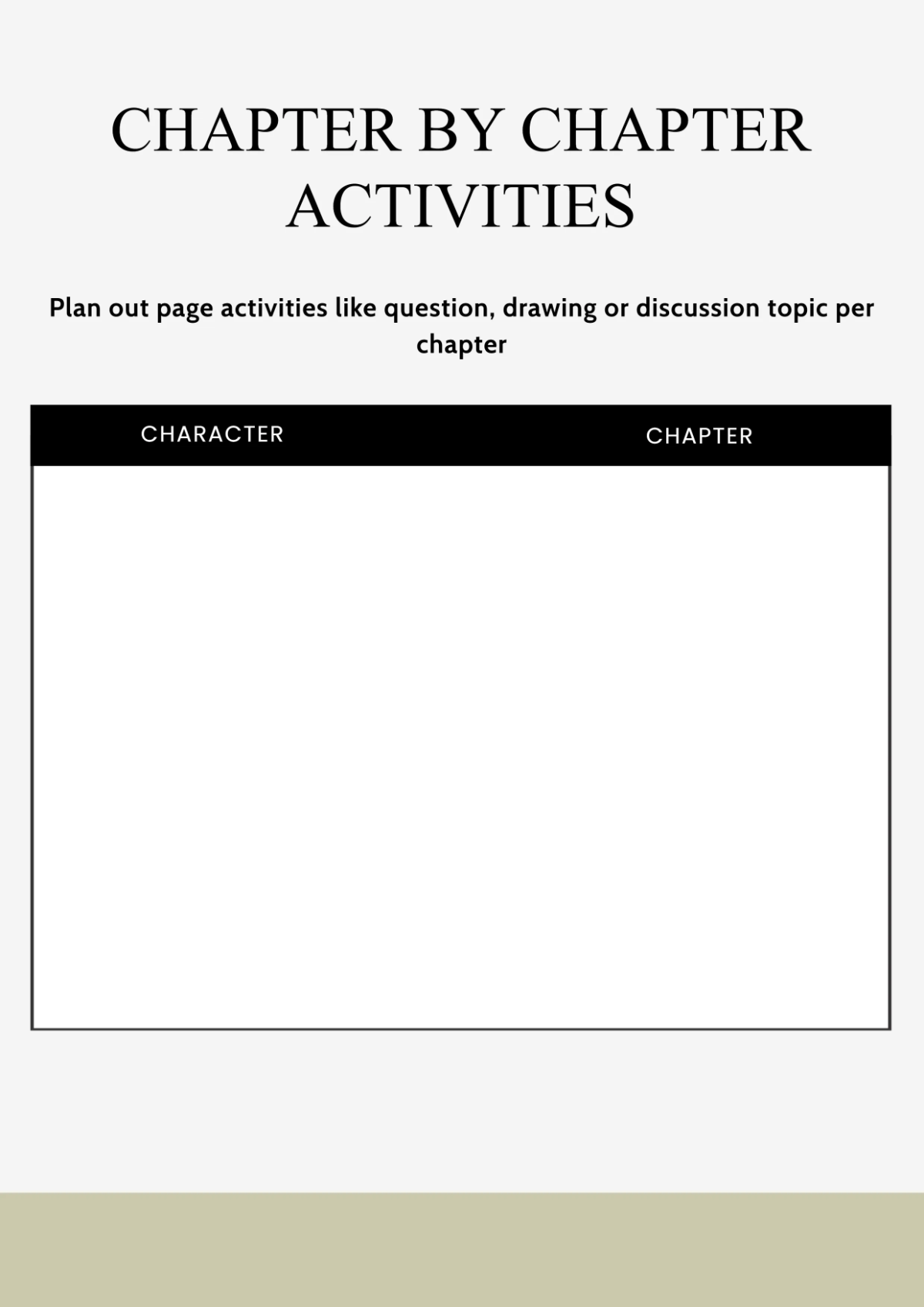 Free Workbook Outline Template to Edit Online