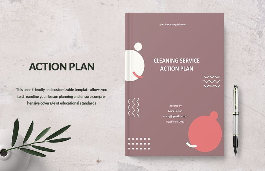Action Plan Template For Cleaning Services
