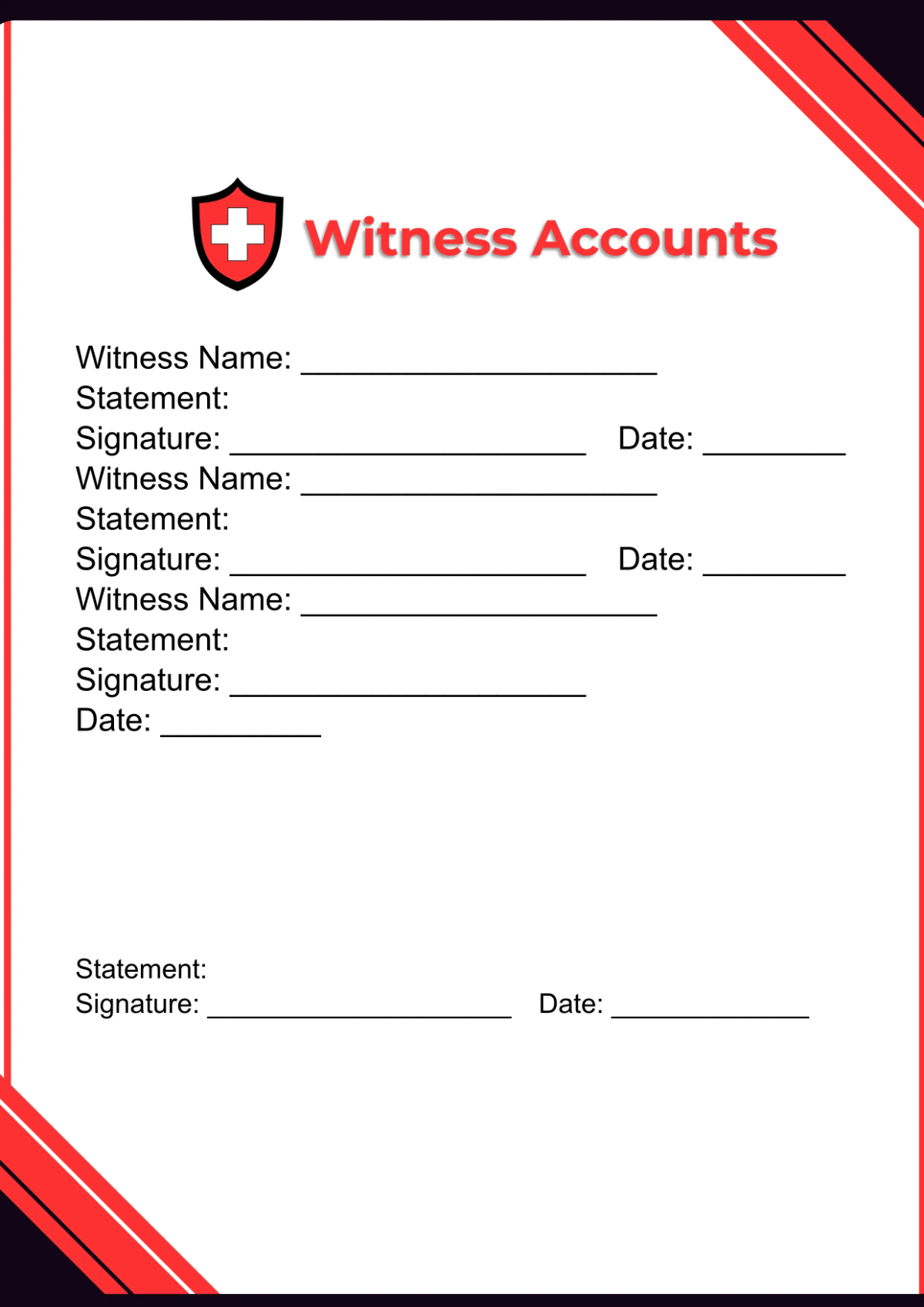 Free Accident Workbook Template to Edit Online