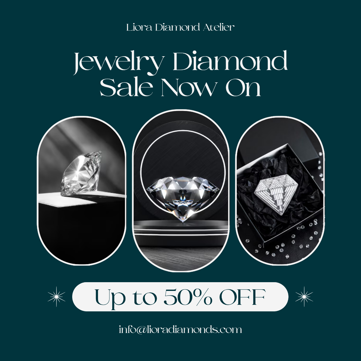 Free Jewelry Diamond Sale Instagram Post Template