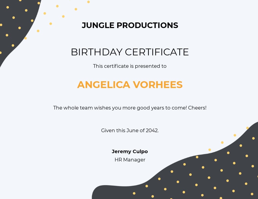 Printable Birthday Certificate Templates Birthday Cer vrogue co