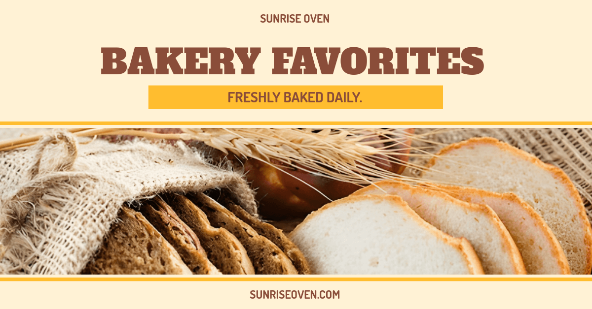 Free Bakery Facebook Ad Template to Edit Online