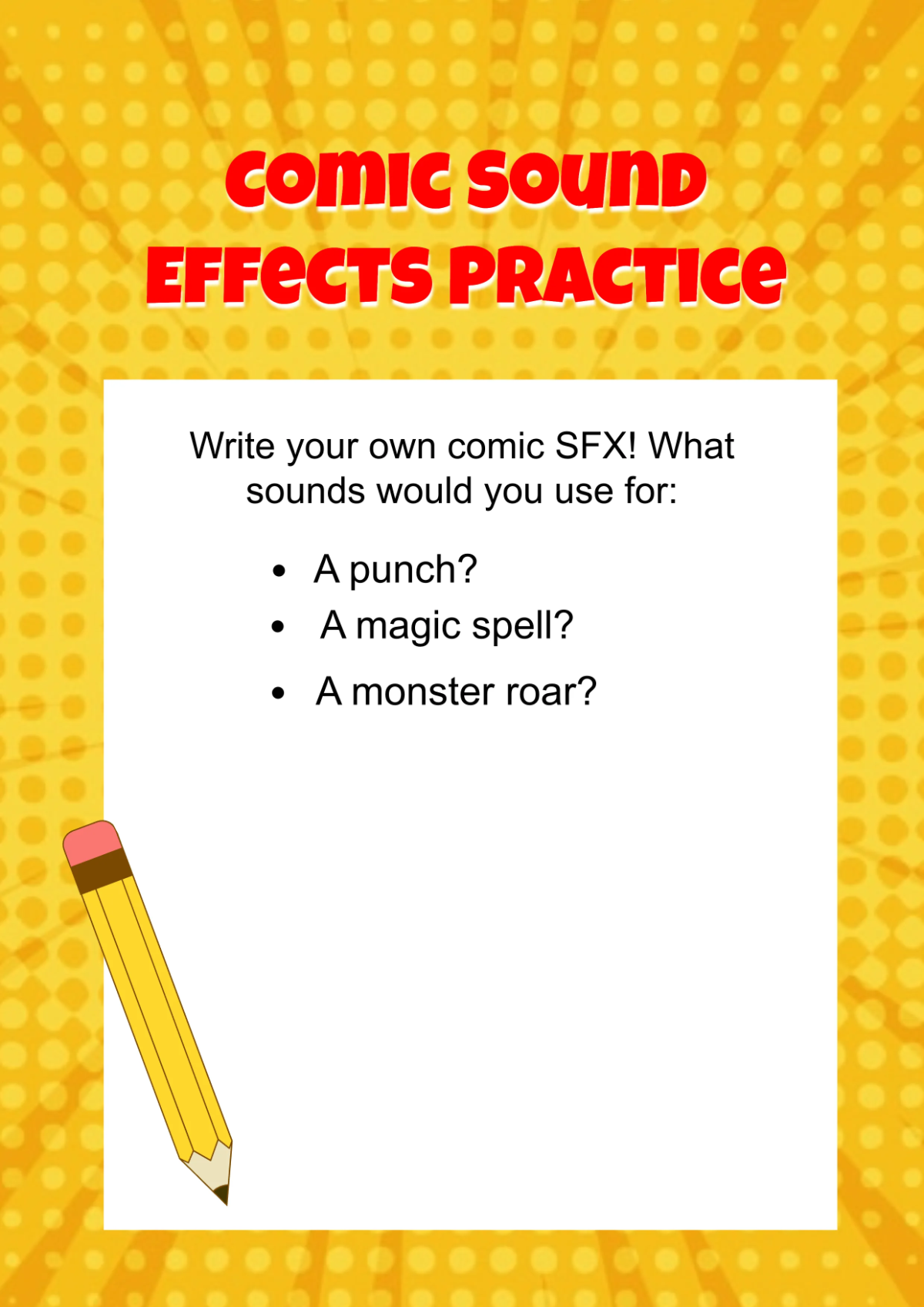 Free Colorful Comic Workbook Template to Edit Online