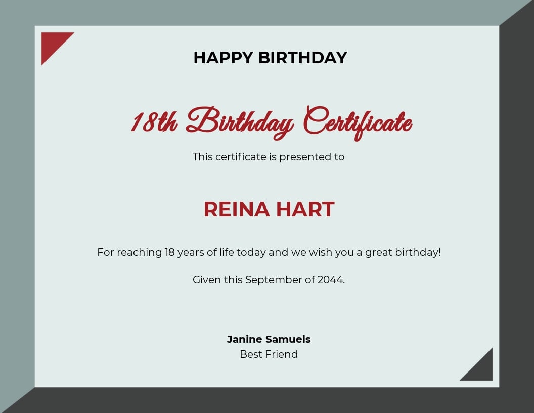 Free Birthday Certificate Templates, 30+ Download in PDF, Word ... Blank Certificate Templates For Word Free