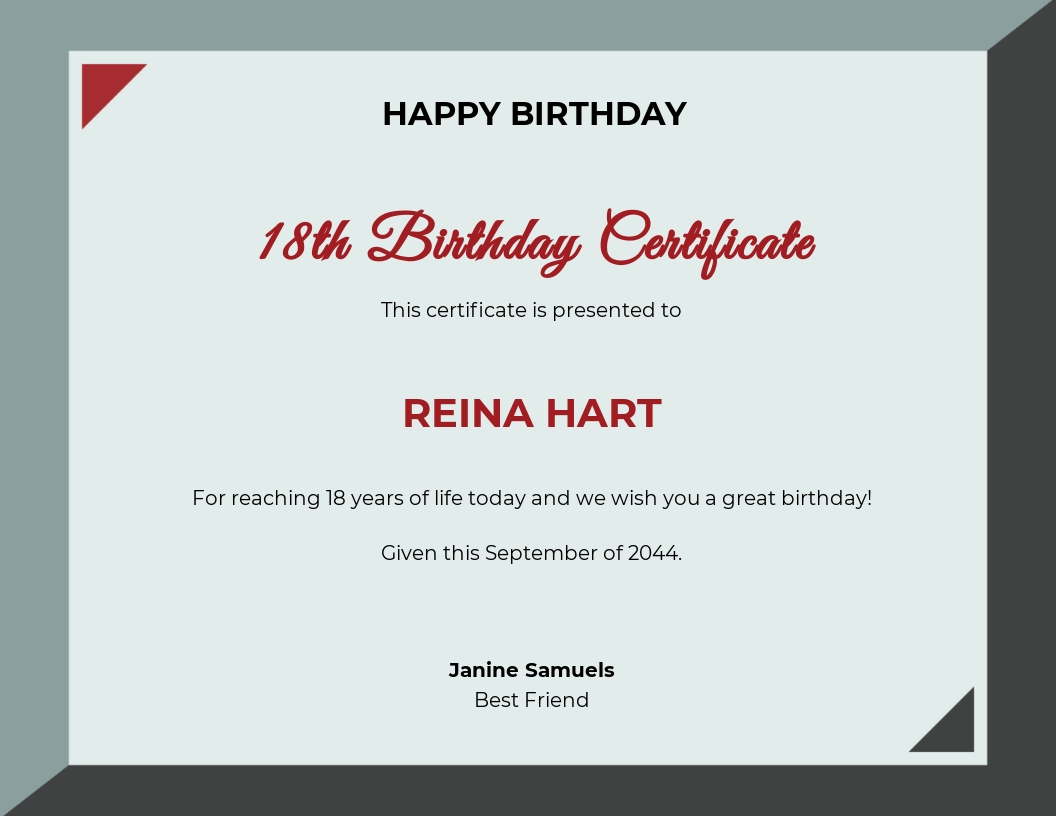 birthday gift certificate template word free download