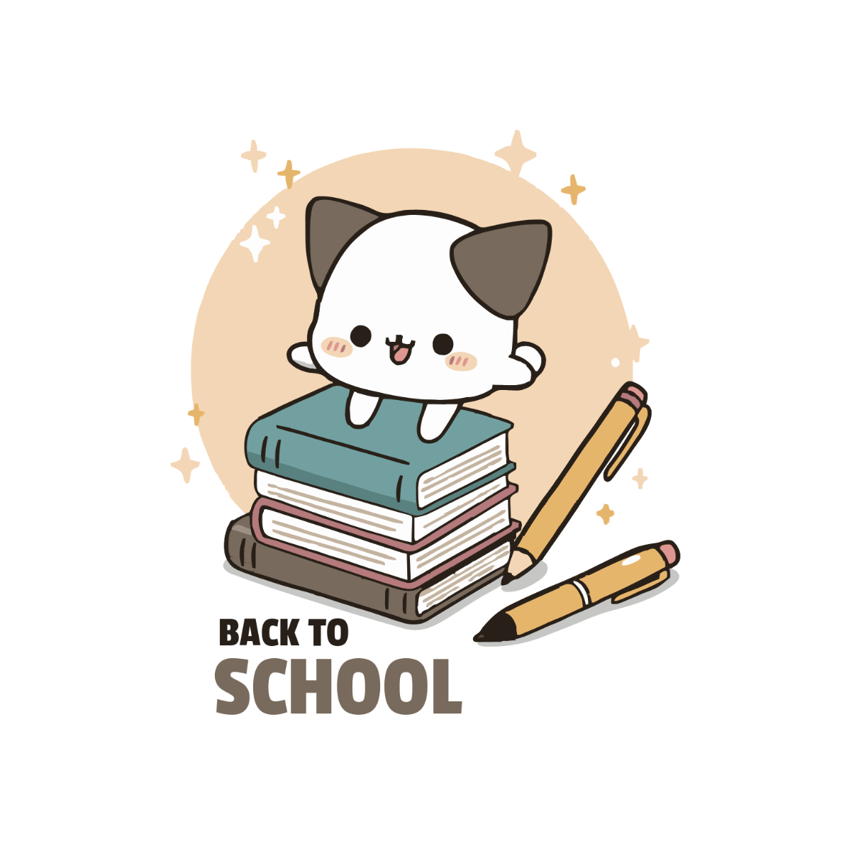Free Aesthetic Back To School Clipart Template to Edit Online