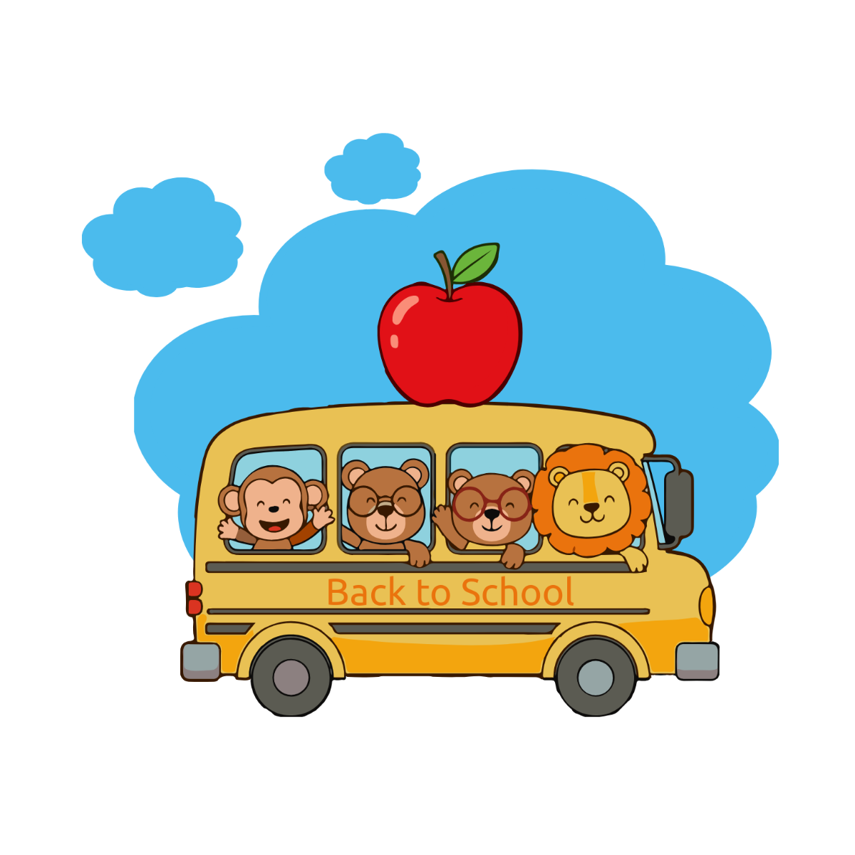Free Back To School Illustrations Clipart Template to Edit Online
