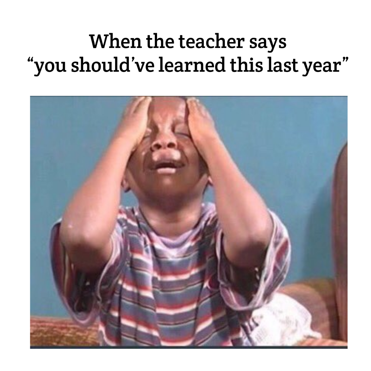 Free Kids Back To School Meme Template
