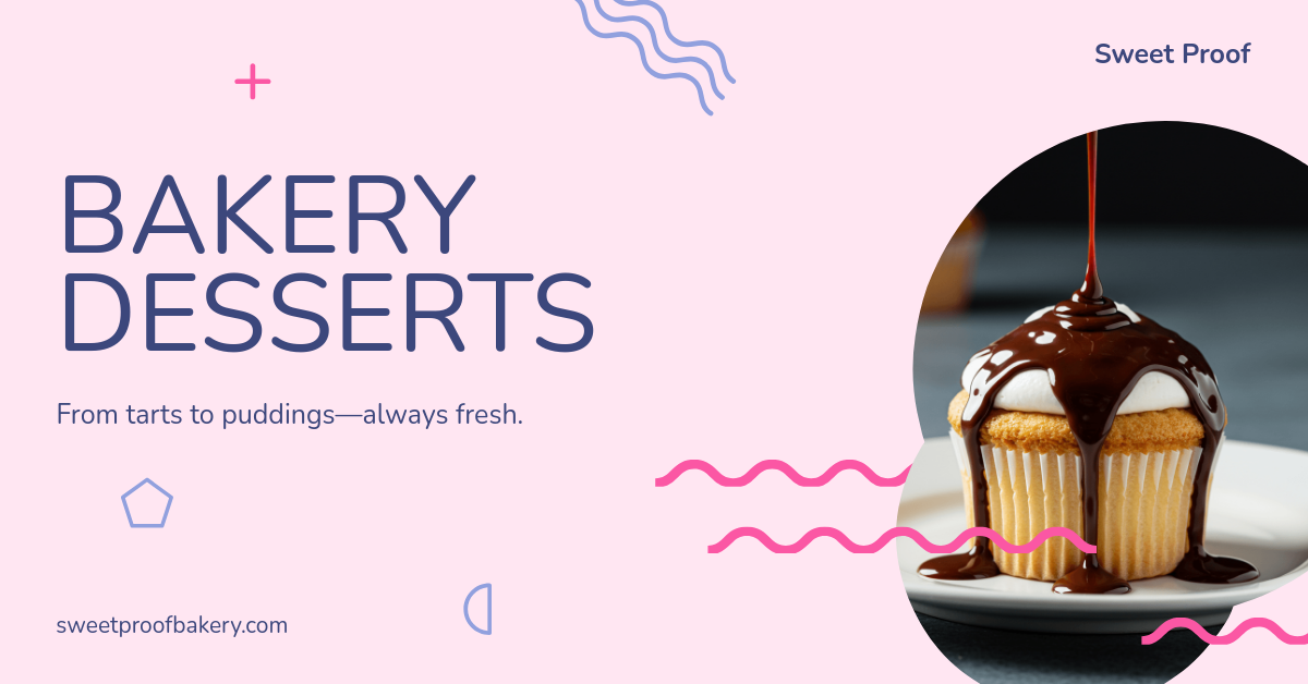 Free Bakery Desserts Facebook Ad Template to Edit Online