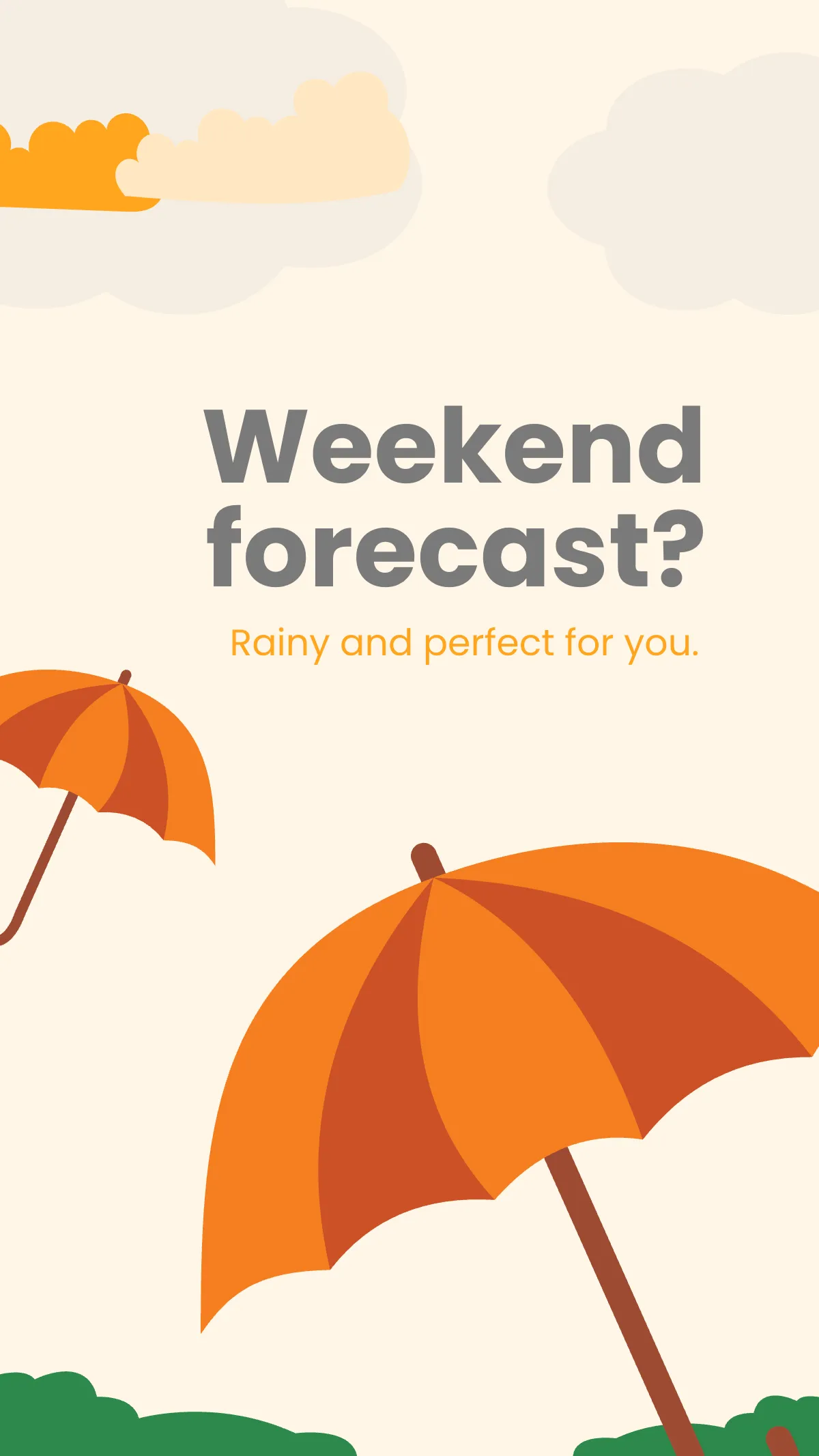 Free Monsoon Weather Collection Instagram Story Template to Edit Online