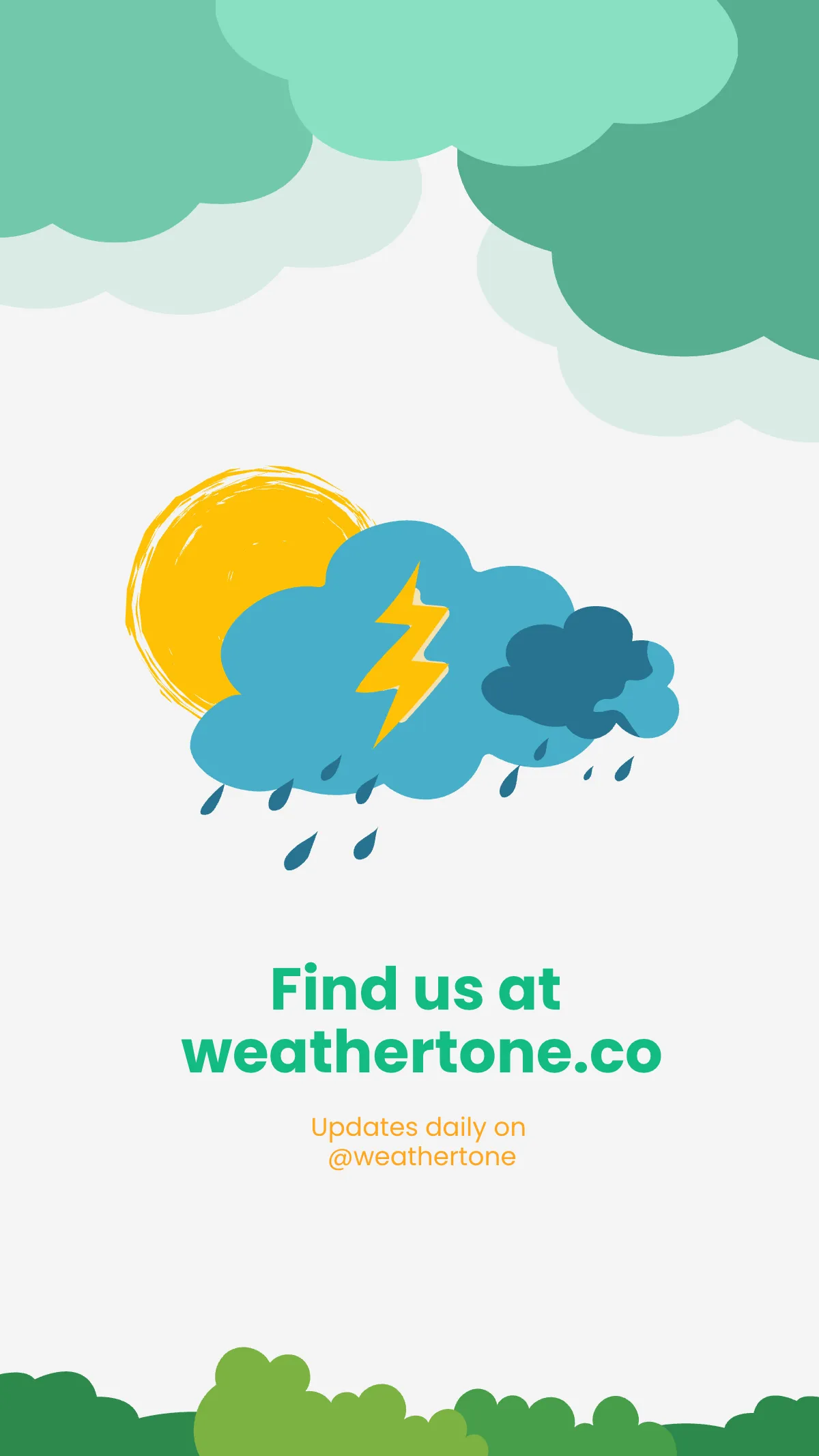 Free Monsoon Weather Collection Instagram Story Template to Edit Online