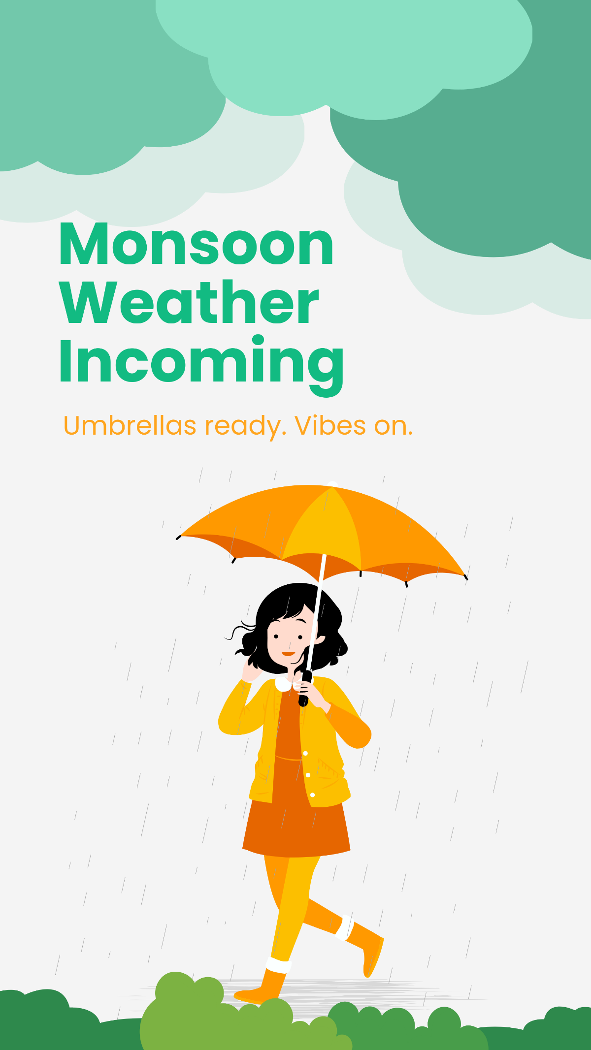 Free Monsoon Weather Collection Instagram Story Template