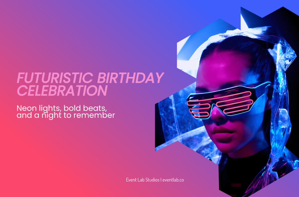 Free Futuristic Birthday Banner Template