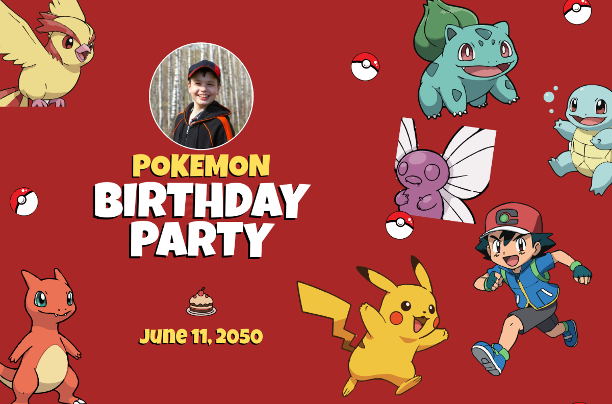 Free Pokemon Birthday Banner Template