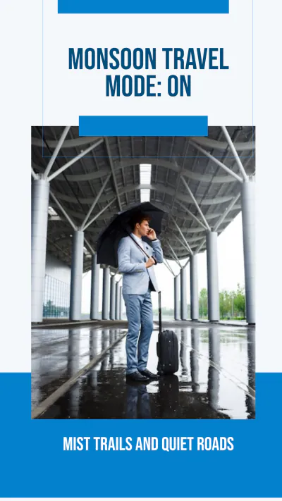 Free Monsoon Travel Instagram Story Template to Edit Online