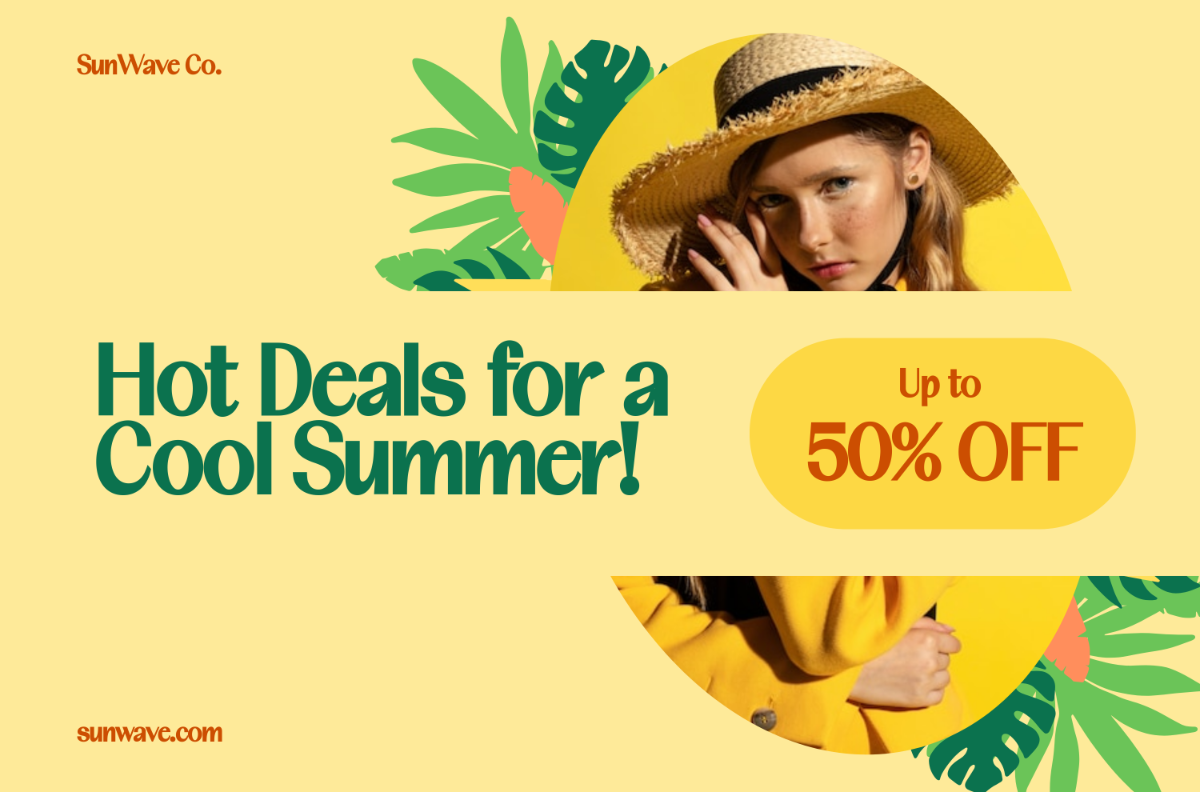 Free Summer Sale Banner Template to Edit Online