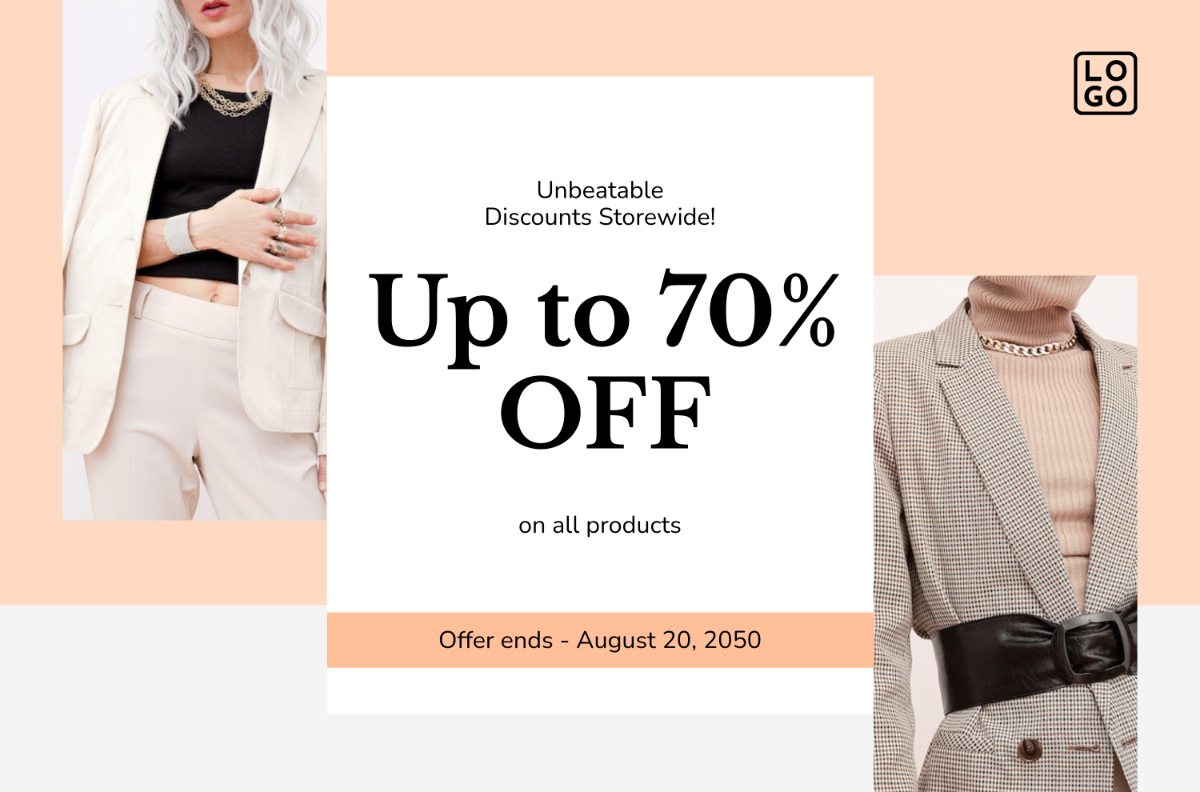 Free Discount Sale Banner Template to Edit Online