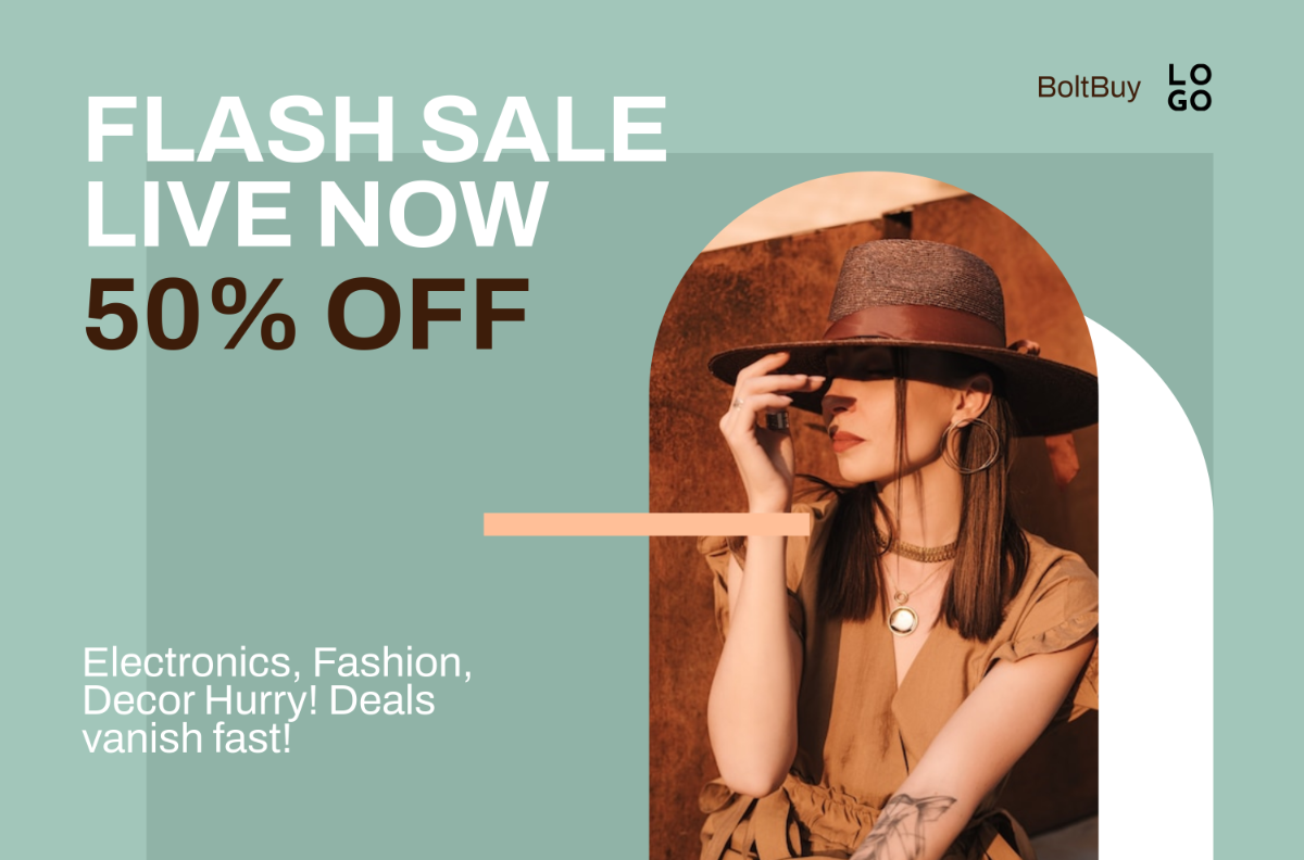 Free Blank Flash Sale Banner Template