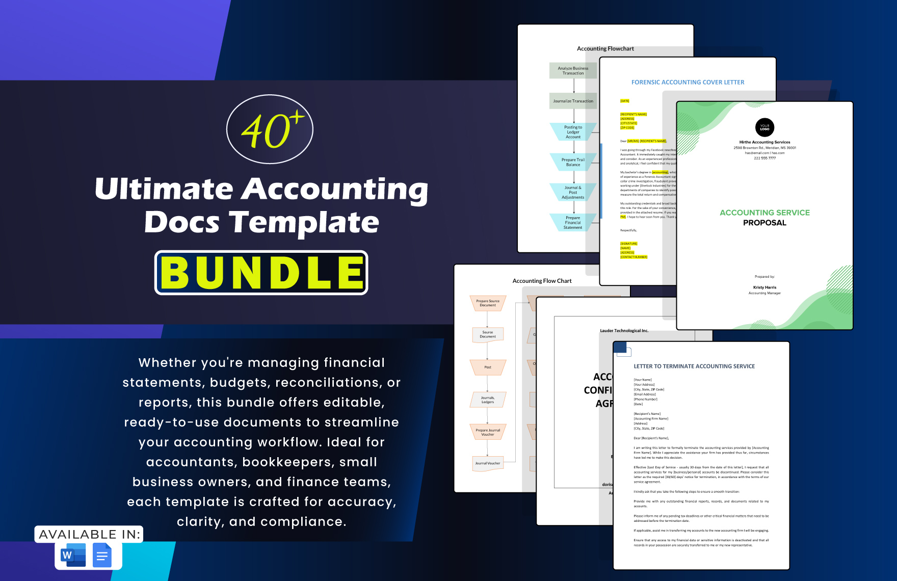 40+ Ultimate Accounting Docs Template Bundle in Word, Google Docs to Download
